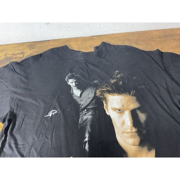 Vintage 90s 1998 Buffy The Vampire Slayer - Angel Retro Horror Movie Tee Sz L - Picture 4 of 10